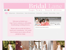 Tablet Screenshot of bridal-lane.com